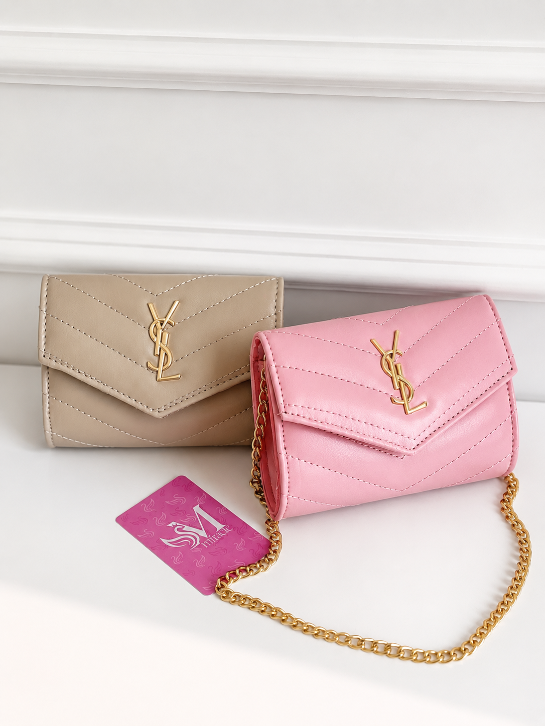 کیف ysl صورتی